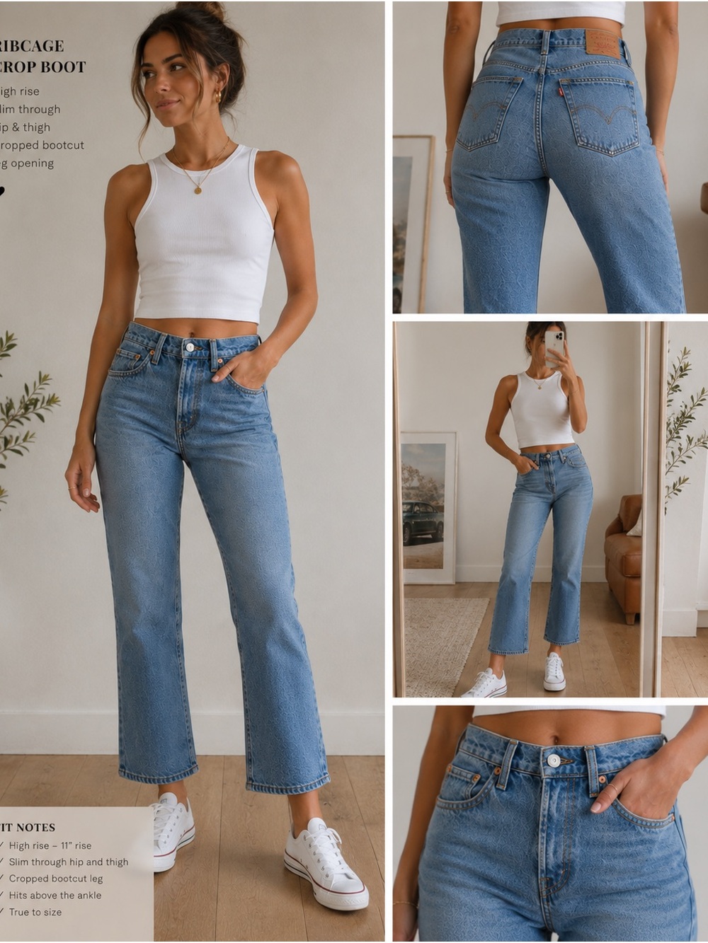 Levi’s Ribcage Crop Boot Jeans
